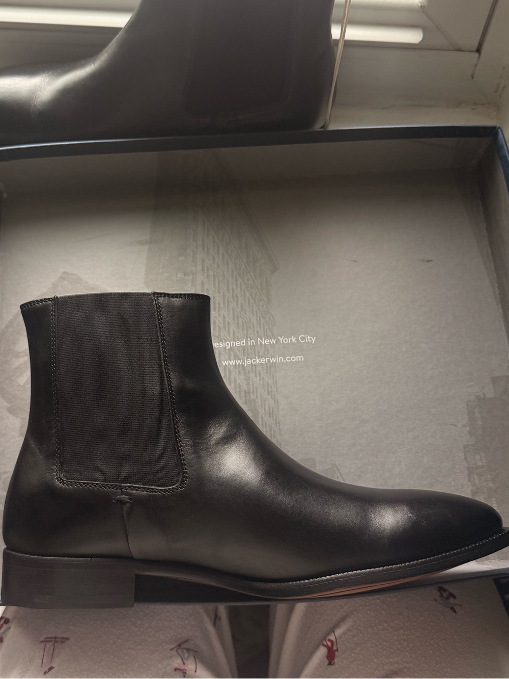 Jack Erwin Men’s Chelsea Boot - Black Size 7